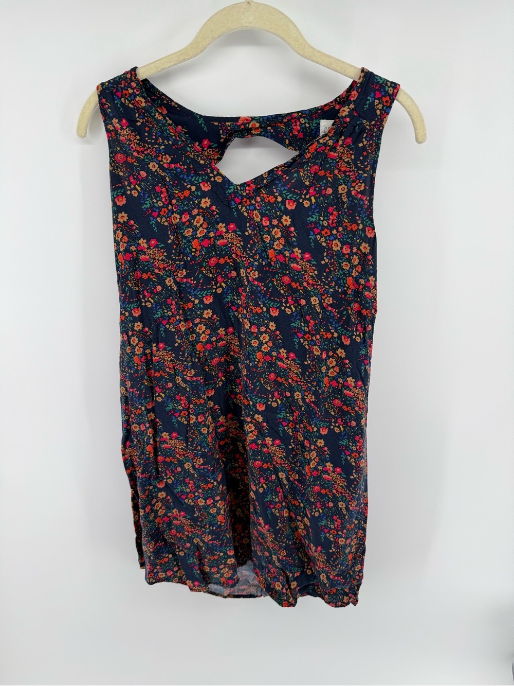 GAP Navy Floral Shift Dress with Bright Multicolor‎ Blooms